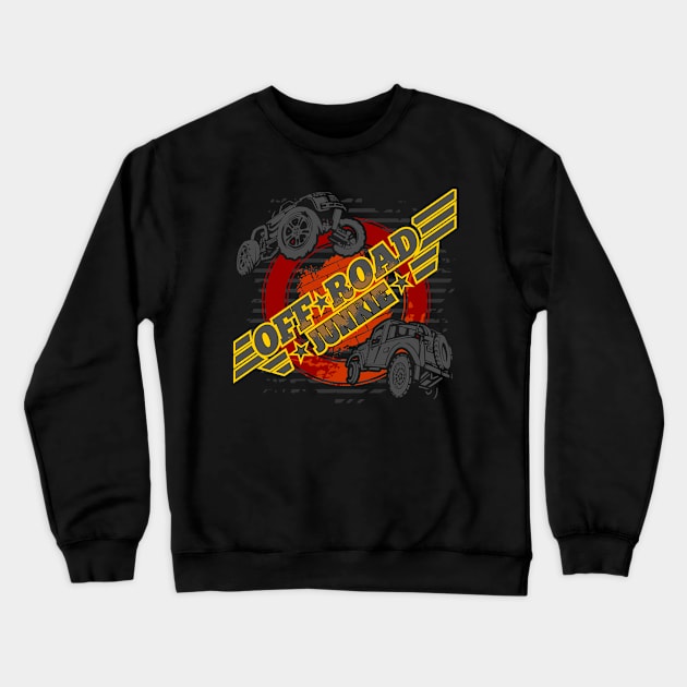 Off Road Junkie Crewneck Sweatshirt by megasportsfan